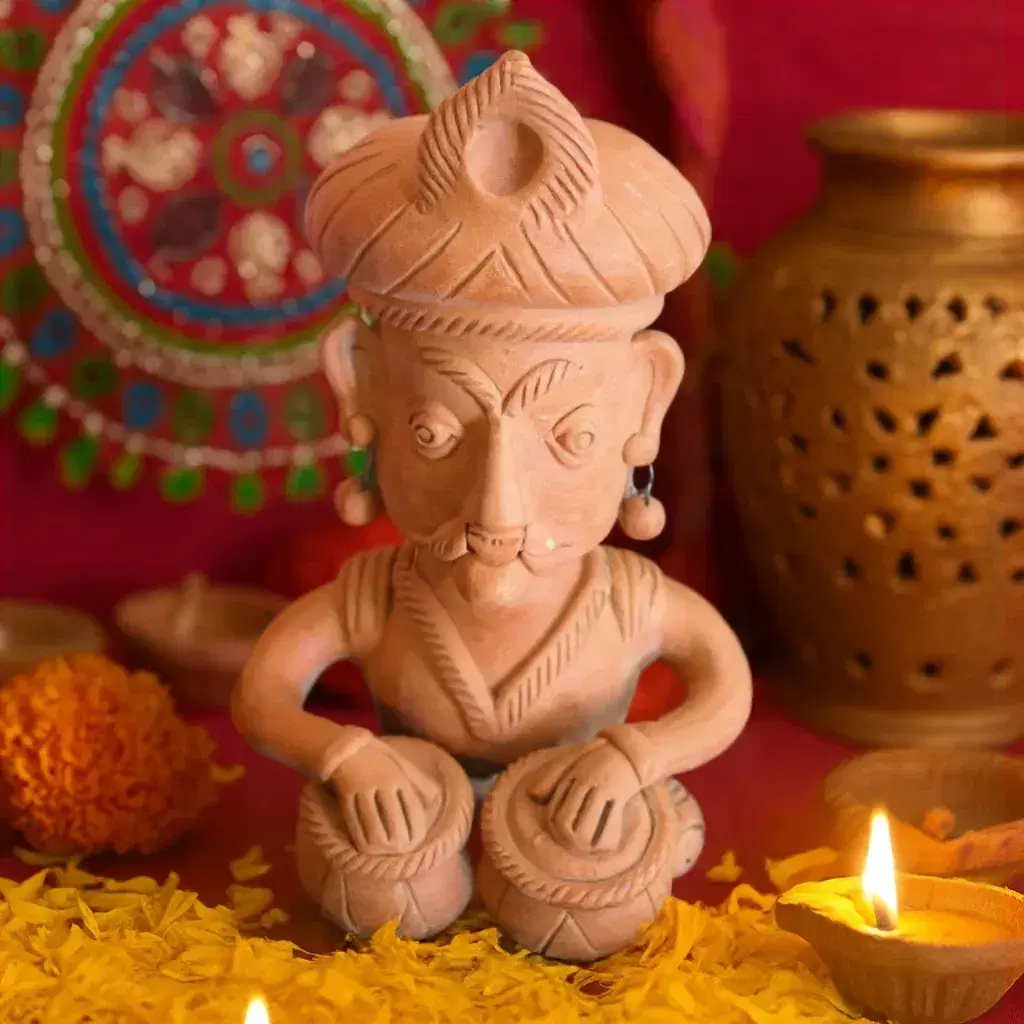 Terracotta Musician Statue